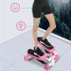 YSUEFIJO Stepper Exercise for Home, Portable Climber Stair Stepper, Mini Stepper Fitness Equipment with LCD Monitor, for Home, Desk or Office Workouts (Pink) view 2