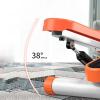 YSUEFIJO Mini Exercise Stepper, Step Fitness Machines, Exercise Slimming Machine, with Resistance Bands and Display, More Than 300lbs Weight Capacity, for Home Office Workout Women Men (Orange) view 4