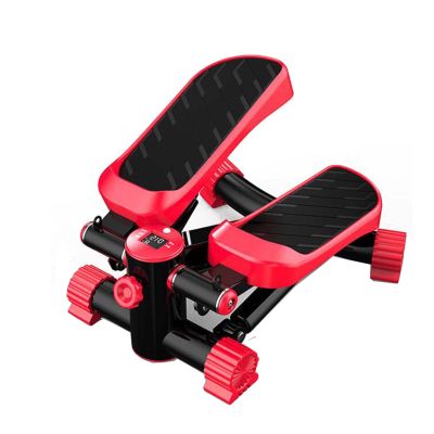 Stepper Exercise for Home, Portable Climber Stair Stepper, Mini Stepper Fitness Equipment with LCD Monitor, for Home, Desk or Office Workouts (Red)