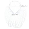 aoozleny 1920s Mesh Veil Headband Vintage Fascinators Bridal Wedding Tea Party Veil for Women (White) view 3