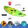 AMURS Kayak Carry Handles Kayak Accessory Kayak Scupper Plug Kayak Handles Replacement and T-Handle with 8 Feet Bungee Cord Tri-Grip Rivet Pad Eyes Kit Kayak Parts for Lifetime,Ocean,Emotion Canoe view 3