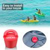 AMURS Kayak Carry Handles Kayak Accessory Kayak Scupper Plug Kayak Handles Replacement and T-Handle with 8 Feet Bungee Cord Tri-Grip Rivet Pad Eyes Kit Kayak Parts for Lifetime,Ocean,Emotion Canoe view 4