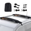 Golkcurx Universal Soft Roof Rack Pads for Kayak,Surfboard, SUP, Canoe, Snowboard with15FT Tie-Down Straps*2 and Storage Bag*1 (Black) view 1