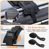 Golkcurx Universal Soft Roof Rack Pads for Kayak,Surfboard, SUP, Canoe, Snowboard with15FT Tie-Down Straps*2 and Storage Bag*1 (Black) view 3