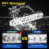WFPOWER 2pcs Waterproof LED Boat Lights, 6.5inch 80W 8600LMS Spreader Bar Pontoon Boat Accessories, T-Top Flood & Spot Deck Lights Spotlights, Super Bright Marine Docking Lights view 4
