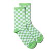 Fashion Harajuku Trends Women Checkerboard Socks Geometric Checkered Socks Men Hip Hop Cotton Unisex Print Skateboard Soks(green) view 1