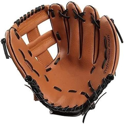 SKYPIG Leather Blue Baseball Glove Right Hand Black Mallet Equipments Men Batting Gloves Baseball Softball Guante Softball (Color : Brown, Size : Left Hand 11") (Color : Brown, Size : Right Hand 10"