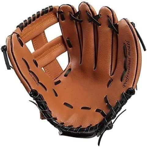 SKYPIG Leather Blue Baseball Glove Right Hand Black Mallet Equipments Men Batting Gloves Baseball Softball Guante Softball (Color : Brown, Size : Left Hand 11") (Color : Brown, Size : Right Hand 10"