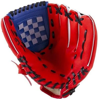 SKYPIG Outdoor Sports Baseball Glove PU Softball Practice Gloves Left Hand Fit for Child Adult Training Pitcher Gloves (Color : Red)