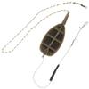 3Pcs European sty1e Fishing Inline Method Feeders Carp Fishing Equipment , Carp Fishing Inline Method Feeder , Portable Plastic Inline Method Feeder for Fast Releasing Bait , Fishing Gear , Fishing In view 3