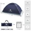 CAMEL CROWN 2 Person Camping Tent with Removable Rain Fly, Easy Setup Outdoor Tents Water Resistant Lightweight Portable for Family Backpacking view 2