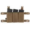 Tactical Triple Mag Pouch,Placard 5.56 Magazine Panel with Insert Set Clip Holder with Hook Backing and Female QASM Buckles. (Coyote Brown) view 1