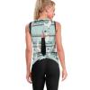 Cute Cartoon Llama on Blue Womens Tank Tops U Neck Undershirt Casual Workout Sleeveless T-Shirts S view 3