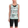 Cute Cartoon Llama on Blue Womens Tank Tops U Neck Undershirt Casual Workout Sleeveless T-Shirts S view 4
