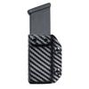 Carbon Fiber Kydex Glock Mag Carrier - IWB/OWB Ambidextrous - Fits Glock 17, 19, 22, 23, 25, 26, 27, 31, 32, 33, 34, 35, 37, 39 - Mag Holder Cover view 2