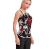 Graffiti on A Brick Wall Two Women Womens Tank Tops U Neck Undershirt Casual Workout Sleeveless T-Shirts S view 2