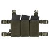 Tactical Triple Mag Pouch,Placard 5.56 Magazine Panel with Insert Set Clip Holder with Hook Backing and Female QASM Buckles. (Ranger Green) view 1
