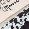 Western Baby Girl Clothes Boho Cow Print Short Sleeve T Shirt Top + Bloomer Shorts Set Infant Summer Outfits (B-Beige, 18-24 Months) view 4