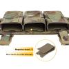 Tactical Triple Mag Pouch,Placard 5.56 Magazine Panel with Insert Set Clip Holder with Hook Backing and Female QASM Buckles. (MC) view 3
