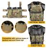 Tactical Triple Mag Pouch,Placard 5.56 Magazine Panel with Insert Set Clip Holder with Hook Backing and Female QASM Buckles. (MC) view 4