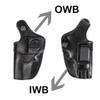 EDS Holster S&W 357 Mag / 38 Spl 3 inch IWB Revolver Leather Gun Holster (Black Right Hand) view 2