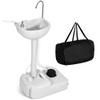 YITAHOME Portable Sink Camping Hand Washing Station with 17 L Wash Basin Stand and Carry Bag, Rolling Wheels, Soap Dispenser, Towel Holder, for Outdoor, Travel, Boat, Gather, Garden, Worksite view 1