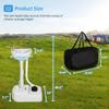 YITAHOME Portable Sink Camping Hand Washing Station with 17 L Wash Basin Stand and Carry Bag, Rolling Wheels, Soap Dispenser, Towel Holder, for Outdoor, Travel, Boat, Gather, Garden, Worksite view 2