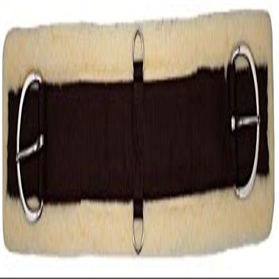 SHOWMEN CRAFT Showman Maize Fleece Super Girth, D Rings, Stainless Steel (Black),(28-36)