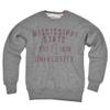 Campus Lab Mississippi State University Bulldogs Simple State Design Unisex Adult Slim Fit Crewneck Sweatshirt, Athletic Heather, Small view 1