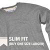 Campus Lab Mississippi State University Bulldogs Simple State Design Unisex Adult Slim Fit Crewneck Sweatshirt, Athletic Heather, Small view 3