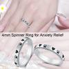 AmorArtSky Spinner Ring for Anxiety Relief Fidget:Puppy Pet Lovers Paw Print Anxiety Ring for Women, Titanium Stainless Steel Spinner Ring,Love Dog Cat Claw Ring Pet Loving Friend Families Gifts view 3