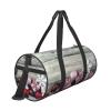 Casual Large Capacity Round Christmas Ornament Duffel Bag, Sports Training Round Bag, Cylinder Bag view 3