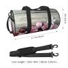 Casual Large Capacity Round Christmas Ornament Duffel Bag, Sports Training Round Bag, Cylinder Bag view 4