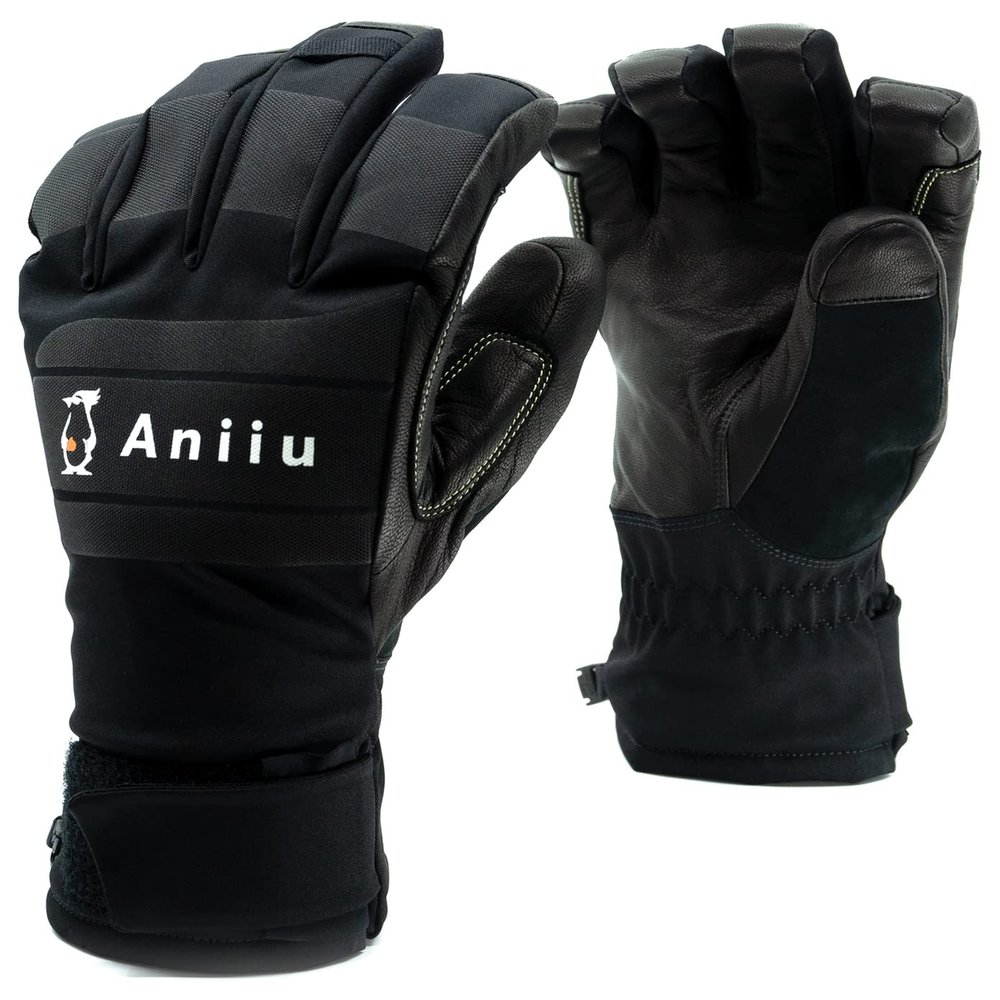 Aniiu Viinson Short Waterproof Winter Glove, Size 7