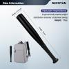 SECOTAN Baseball Bat, Aluminum One Hand Training Bat, Baseball/Softball/Teeball Mini Training Bat, Batting Practice, Tire Pressure Checker, Multi-Purpose Bats for Versatile Use (17inch | Matte Black) view 2