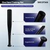 SECOTAN Baseball Bat, Aluminum One Hand Training Bat, Baseball/Softball/Teeball Mini Training Bat, Batting Practice, Tire Pressure Checker, Multi-Purpose Bats for Versatile Use (17inch | Matte Black) view 3