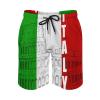 Roman Colosseum Italian Flag Mens Swim Trunks Quick Dry Swim Shorts Bathing Suit Beach Swim Board Shorts with Pockets 3XL view 3