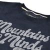 Campus Lab Montana State University Bobcats Distressed Spirit Phrase Unisex Adult Slim Fit Crewneck Sweatshirt, Navy Heather, Medium view 2