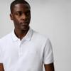 Calvin Klein Men's Stretch Pique Solid Tipped Polo Brilliant White view 4