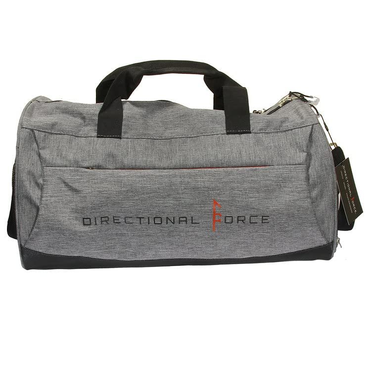 Directional Force | Oxford Gear Bag | Durable Gym Bag with Multiple Storage Compartments | Performance Apparel & Products (Gray)