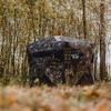 Barronett Blinds Wide Side 95, Portable Hunting Blind, Side-by-Side Hub Blind, Huge Interior, Panoramic Shooting Window, 2-Person, Crater Harvest, 75 x 79 x 95, WS95CH view 4