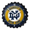 The Fan-Brand Notre Dame Fighting Irish Bottle Cap Wall Clock, Irish Gold - Team Bar Sign Dcor: Home, Dorm, Garage, Office, Fan Cave view 1