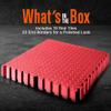 SQUATZ Thick Puzzle Exercise Mat, 10 Pcs EVA Foam Interlocking Tiles Protective Flooring for Gym Equipment and Cushion for Workouts, Durable Non-Skid Texture, Easy to Assemble, Red view 2