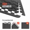 SQUATZ Thick Puzzle Exercise Mat, 10 Pcs EVA Foam Interlocking Tiles Protective Flooring for Gym Equipment and Cushion for Workouts, Durable Non-Skid Texture, Easy to Assemble, Red view 3