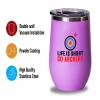 Archery Pink Edition Wine Tumbler 12oz - Go Archery A - Funny Gift For Archery Coach Athlete Hunt Target Shot Trainer Arrow Bow Sport view 3