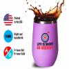 Archery Pink Edition Wine Tumbler 12oz - Go Archery A - Funny Gift For Archery Coach Athlete Hunt Target Shot Trainer Arrow Bow Sport view 4