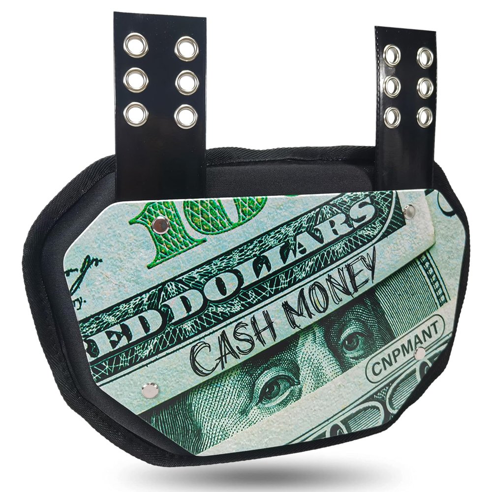 CNPMANT Sports Football Back Plate Football Backplates for Shoulder Pads, Rear Protector Lower Back Pads for Players, Will be Safe and Stylish with This Sturdy Backplate.