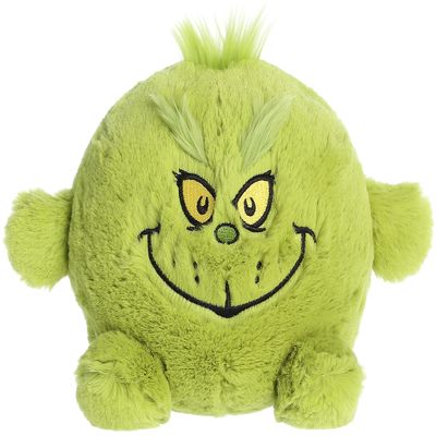 Aurora Whimsical Dr. Seuss Grinch Ball Stuffed Animal - Officially Licensed Plush for Imaginative Play - Perfect for Kids and Adults - Green 8 Inches