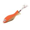 AL's Goldfish Lure Company Northern Edition Goldfish Fishing Spoons with 3/0 Single Hook and Hackle Feather. 1/2 oz. - 4" Overall Length, Gold Orange view 1