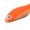 AL's Goldfish Lure Company Northern Edition Goldfish Fishing Spoons with 3/0 Single Hook and Hackle Feather. 1/2 oz. - 4" Overall Length, Gold Orange view 3
